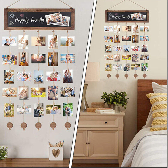 Holzbilderrahmen Collage Wanddekoration