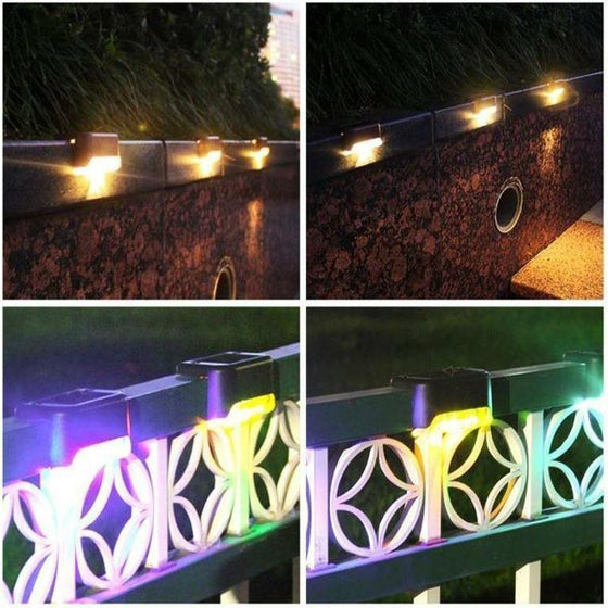 Solar-Außentreppenleuchten (4 Stk)(🔥Rabatt in Bearbeitung )