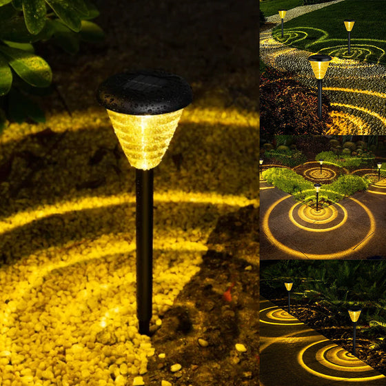 Wasserdichte Solar-Rasenlampen (2 Stück)