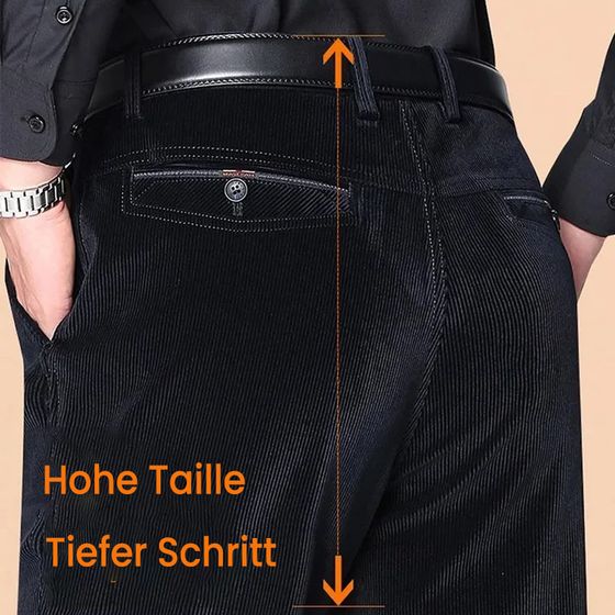 Jogginghose aus Cord mit geradem Bein