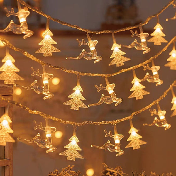 Weihnachtsschneeflocken-Lichterkette