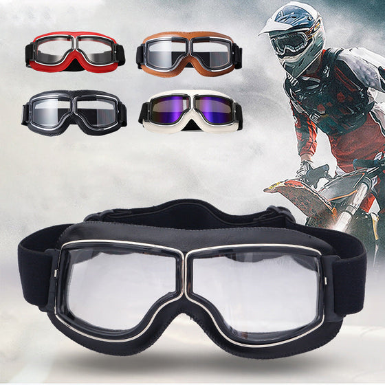 Vintage-Motorradbrille