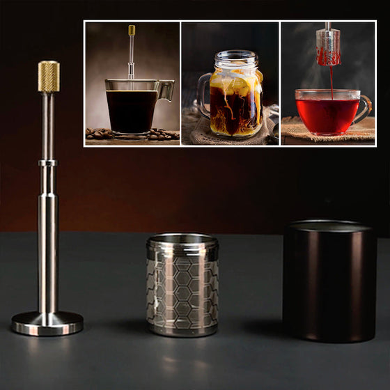 (Vorverkauf, Versand nach dem 15. Juni) Manueller Kaffeefilter aus rostfreiem Stahl