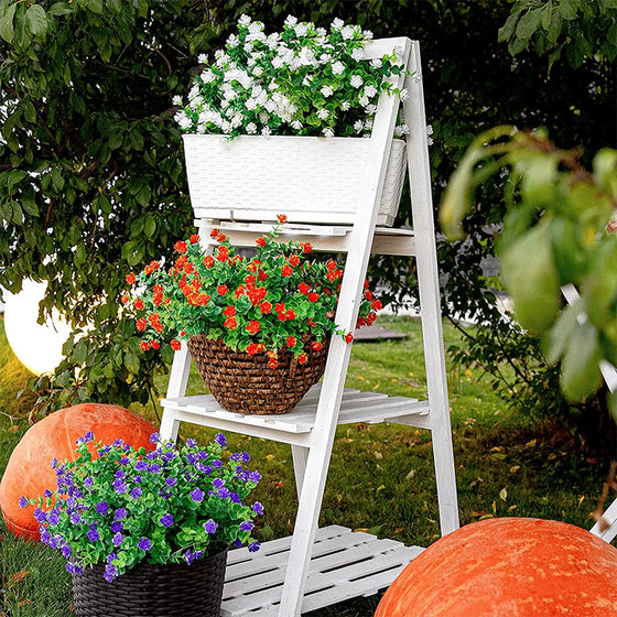 Künstliche Blumen im Freien