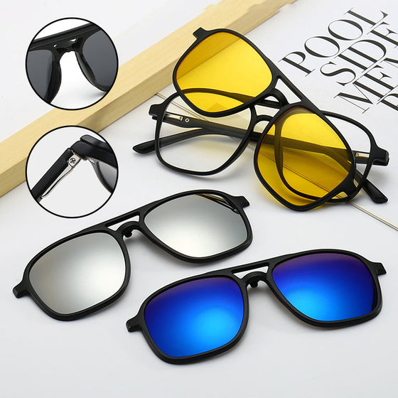 Magnetisch polarisierte 3-in-1-Sonnenbrille