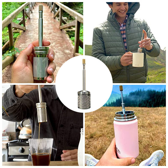(Vorverkauf, Versand nach dem 15. Juni) Manueller Kaffeefilter aus rostfreiem Stahl
