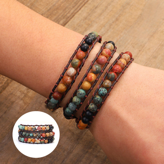 Türkis gewebtes Armband