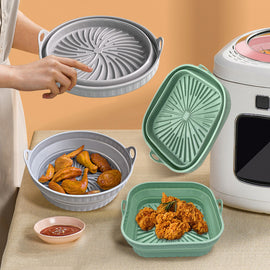 Heißluftfritteuse Grillpfanne aus Silikon