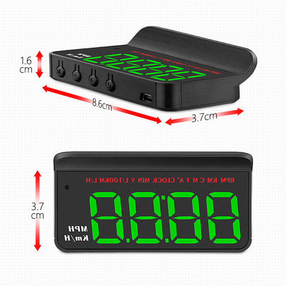 Multifunktionaler tragbarer Fahrzeug-Tachometer