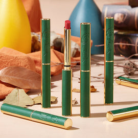 Vintage Small Thin Heel Green Tube Lipstick