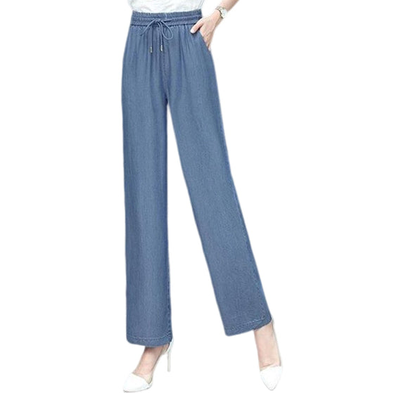 Hoher Taille Lockere Eis-Seide Hosen