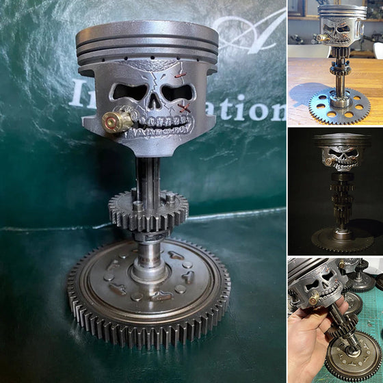 Kolben-Schädel-Gesichts-Skulptur