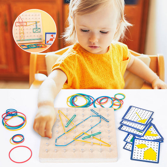 Geoboard aus Holz