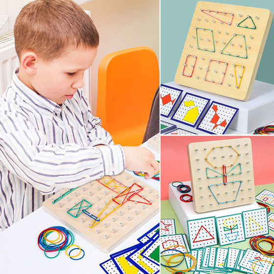 Geoboard aus Holz