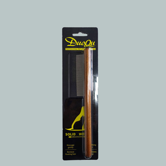 Pet Knot Comb with Wooden Handle