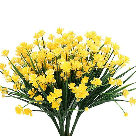 Künstliche Blumen im Freien