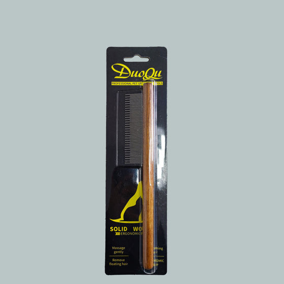 Pet Knot Comb with Wooden Handle