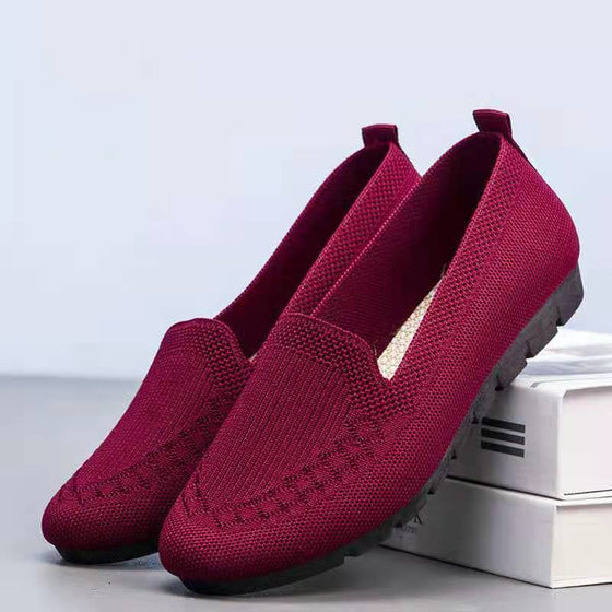 Damen-Mesh-Slip-On-Freizeitschuhe