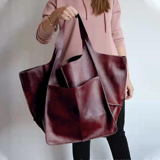 Frauen übergroße Leder Handtaschen