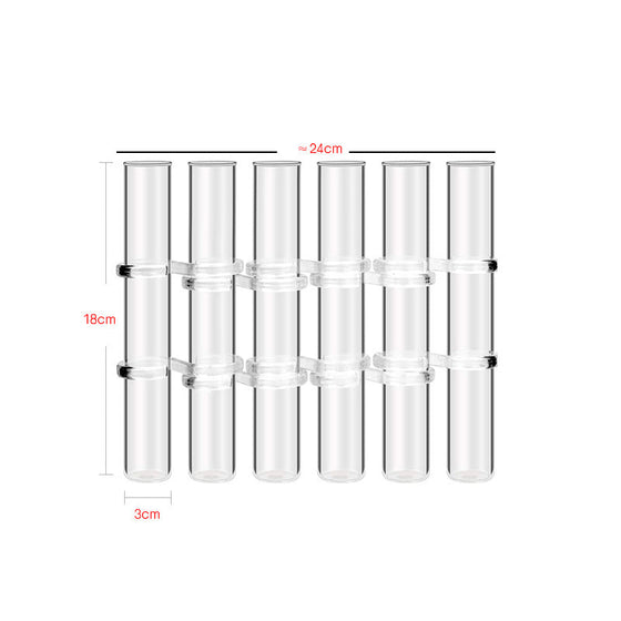 Kreative Reagenzglasvase aus Glas